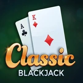 Classic Blackjack logo by Red Tiger Gaming at Spinmacho Casino
